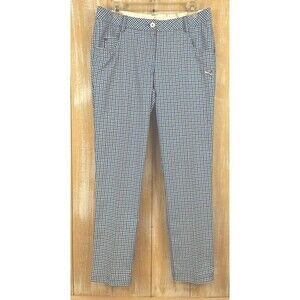 PUMA Golf Women's Pants 5-Pocket Blue & Purple Geometric Print Size 8